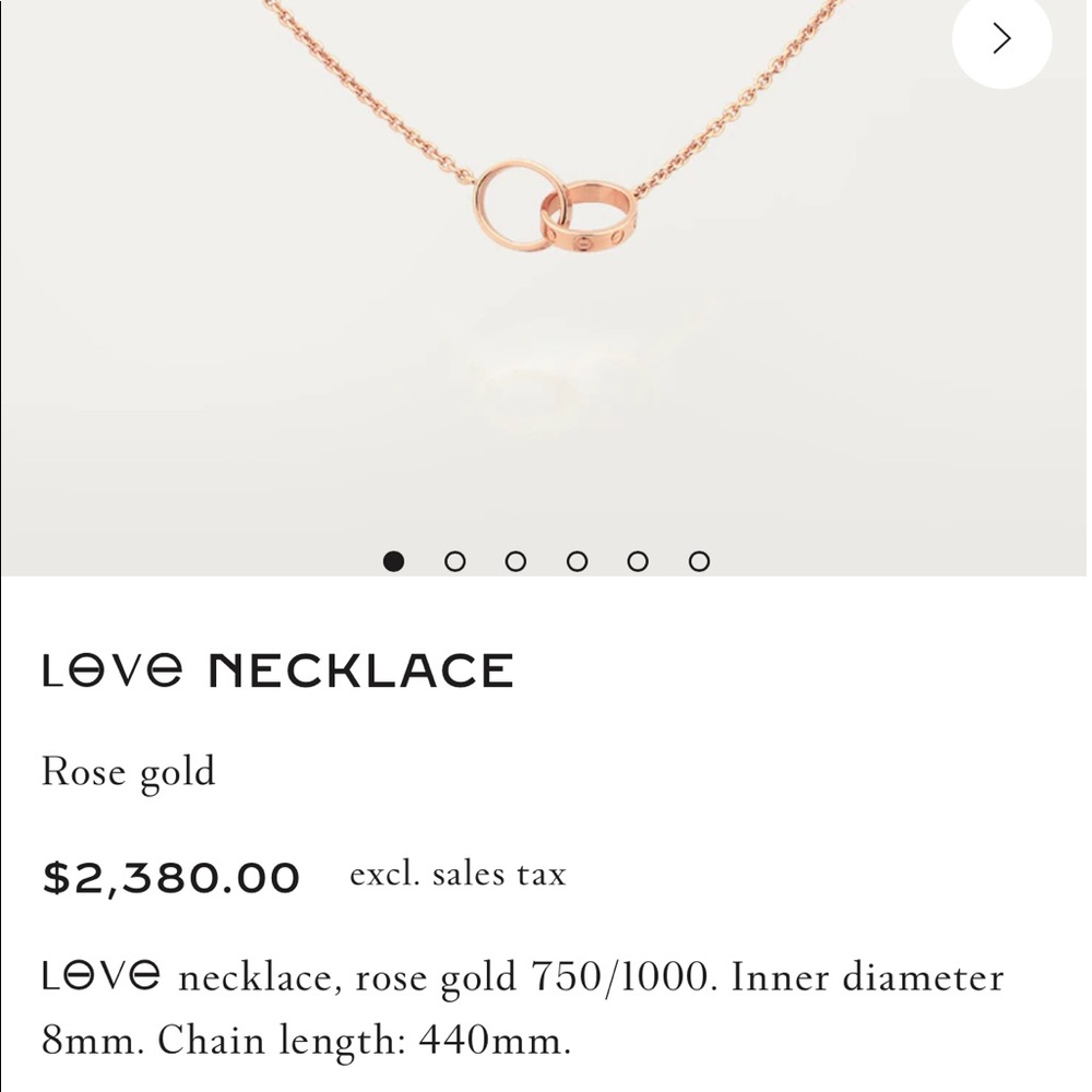 Cartier love necklace